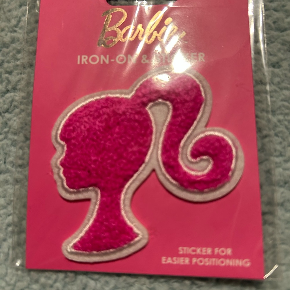 Barbie Pink Script Iron-On Patch - Picture 10 of 15